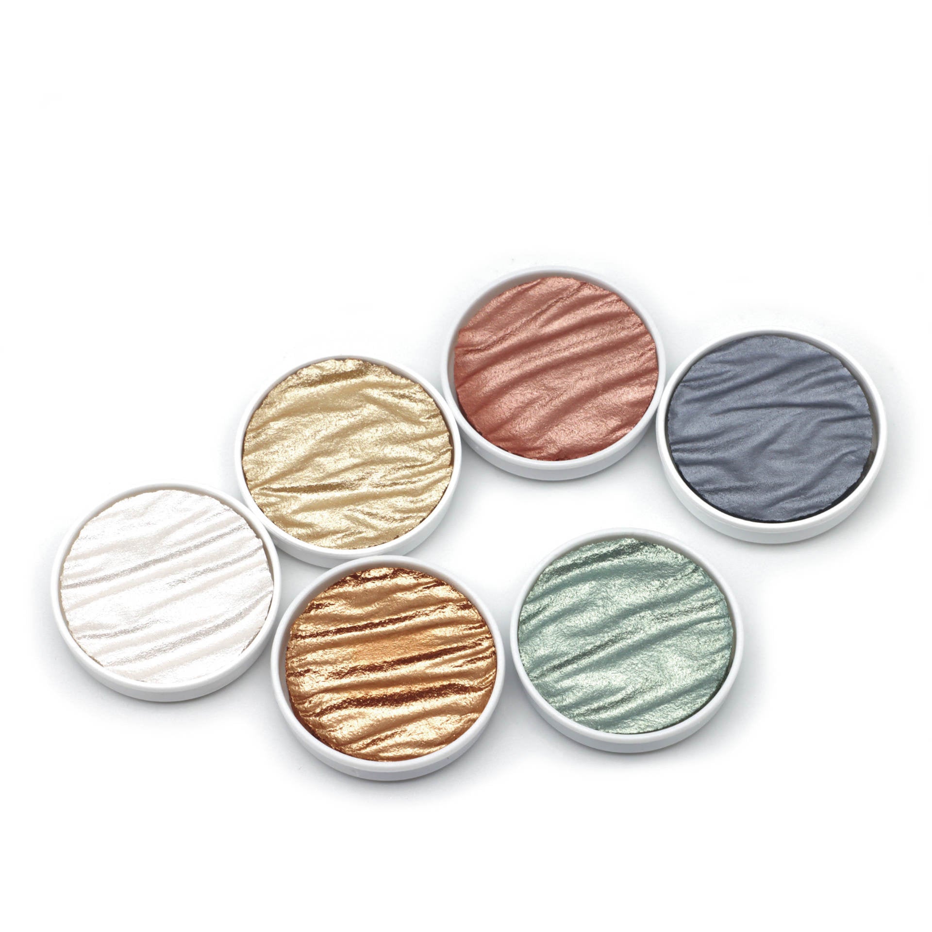 COLIRO FINETEC Pearl Color Set 6 Colors 30mm Metal Case Silk