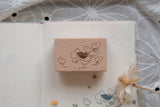 BIG HANDS Rubber Stamp A Walk Series Pick Some Flowers