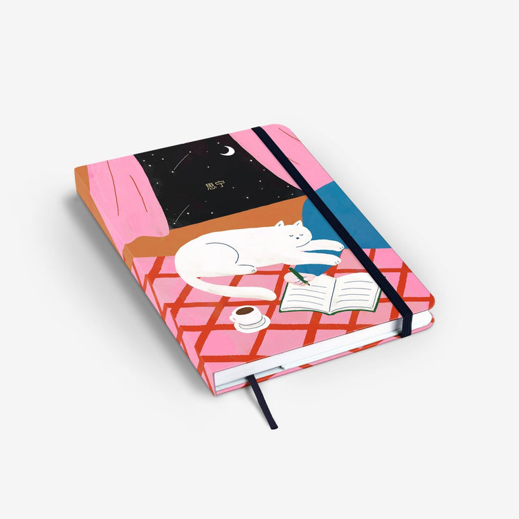 MOSSERY 2023 Hardcover Monthly Planner + Weekly Horizontal Comfort Cat