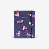 MOSSERY Refillable Wire-O Undated Planner Weekly Vertical - Corgi Navy