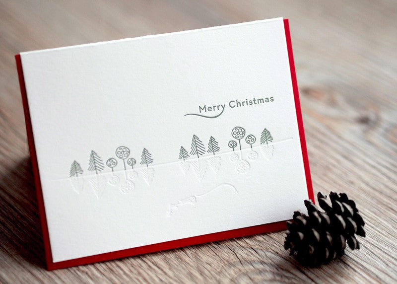 White Christmas Greeting Card
