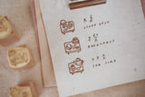 BIG HANDS Handcrafted Rubber Stamp Little Table Series