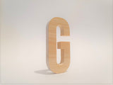 Natural Wood Handcrafted Letter-G