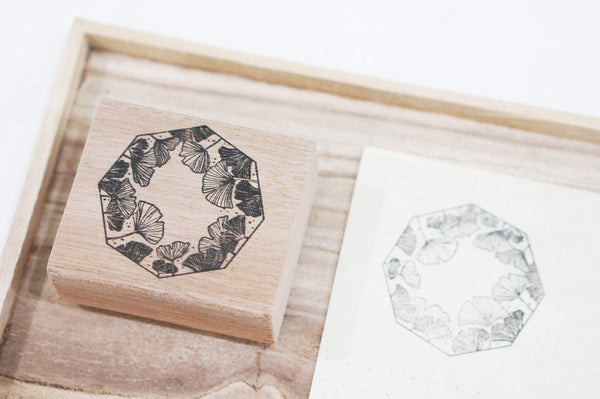 BLACK MILK PROJECT Rubber Stamp Gingko – WRITER Stationery Store
