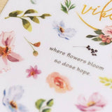 MU Craft Print-On Sticker Spring Flowers 118