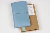 Leather Journal Cover Personal Baby Blue