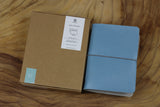 Leather Journal Cover Passport Baby Blue