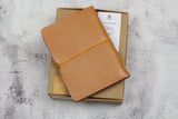 Leather Journal Cover Passport Brown