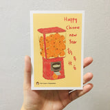 FISH KOOU'S Illustration CNY III Postcard Capsule Mandarin Machine