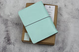Leather Journal Cover Passport Magic Mint