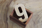 Natural Wood Handcrafted Letter-9