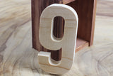 Natural Wood Handcrafted Letter-9