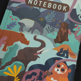 EJMEMENTO Notebook Blank  Endangered Animals in Borneo