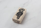 100 PROOF PRESS Wooden Rubber Stamp Trad Japanese Woman