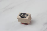 100 PROOF PRESS Wooden Rubber Stamp Old Dial Telly