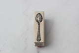 100 PROOF PRESS Wooden Rubber Stamp Small Spoon