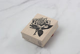 100 PROOF PRESS Wooden Rubber Stamp Hybird Tea Rose