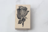 100 PROOF PRESS Wooden Rubber Stamp Classic Closed Rose Bud