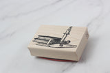 100 PROOF PRESS Wooden Rubber Stamp Books/Candle/Paper