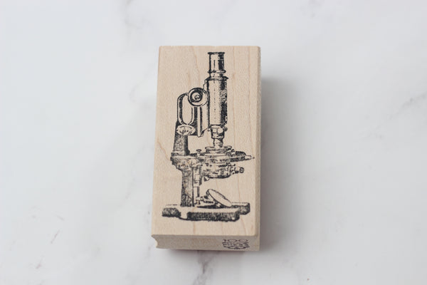 100 PROOF PRESS Wooden Rubber Stamp Microscope – WRITER Stationery Store