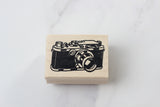 100 PROOF PRESS Wooden Rubber Stamp Camera 35mm