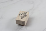 100 PROOF PRESS Wooden Rubber Stamp Artist's Palette, Small