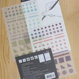 MU Craft Print-On Sticker Geometric Markings 025