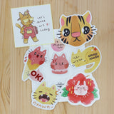 AZREENCHAN Sticker All Cats