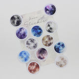 KAZEL LIM Watercolor Sticker Moon