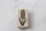 100 PROOF PRESS Wooden Rubber Stamp Hyacinth