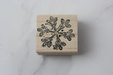 100 PROOF PRESS Wooden Rubber Stamp Snowflake 3