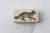 100 PROOF PRESS Wooden Rubber Stamp Fox