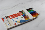 CARAN D'ACHE Fancolor Maxi 12 Color Pencils Cardboard Box