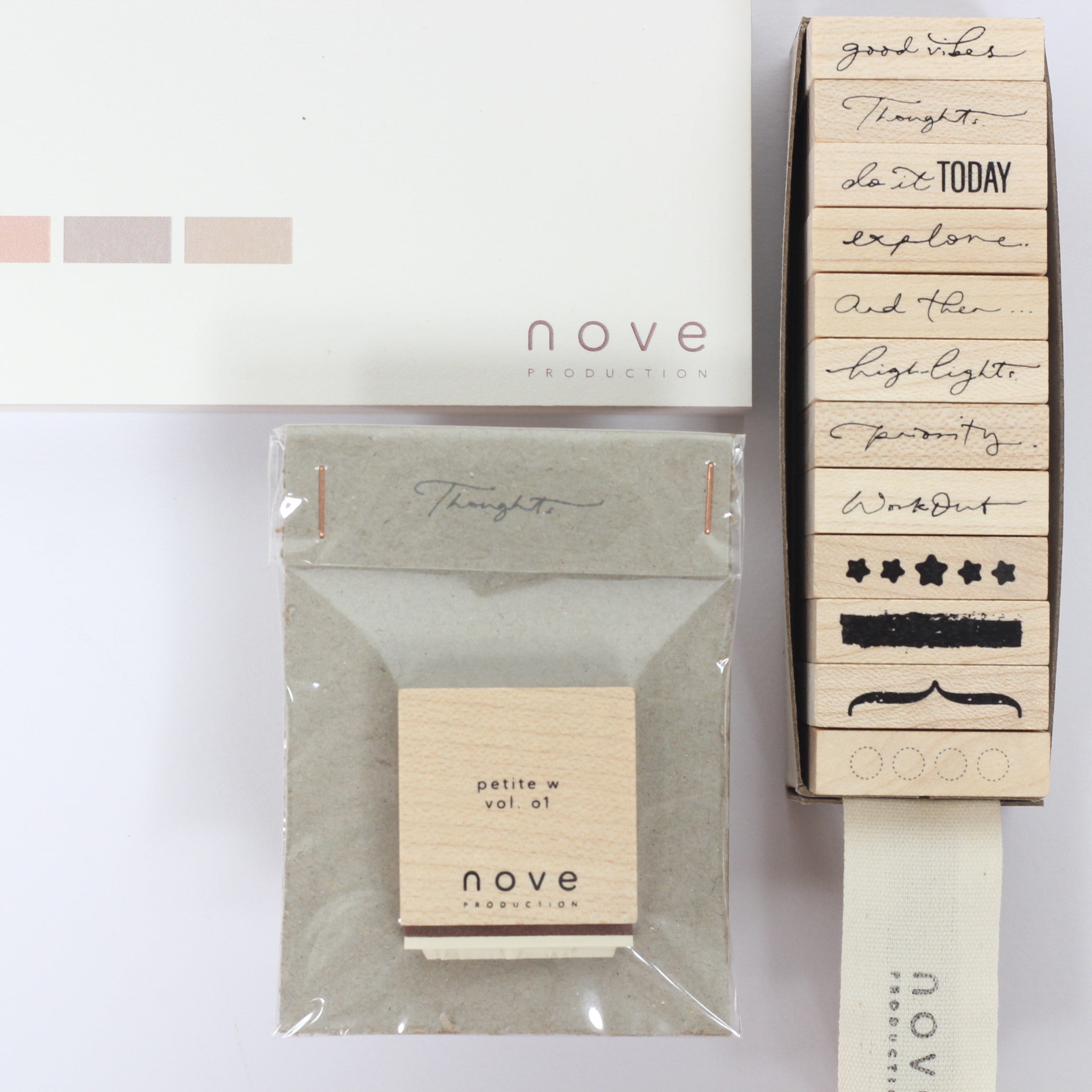 NOVE Petite. W Rubber Stamp Thoughts