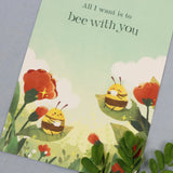 PANDA YOONG Bee With You Postcard
