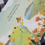 PANDA YOONG Frog & Duck Orange Flower Field Postcard