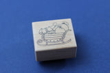 MICIA Wooden Rubber Stamp Christmas Gift Carrier