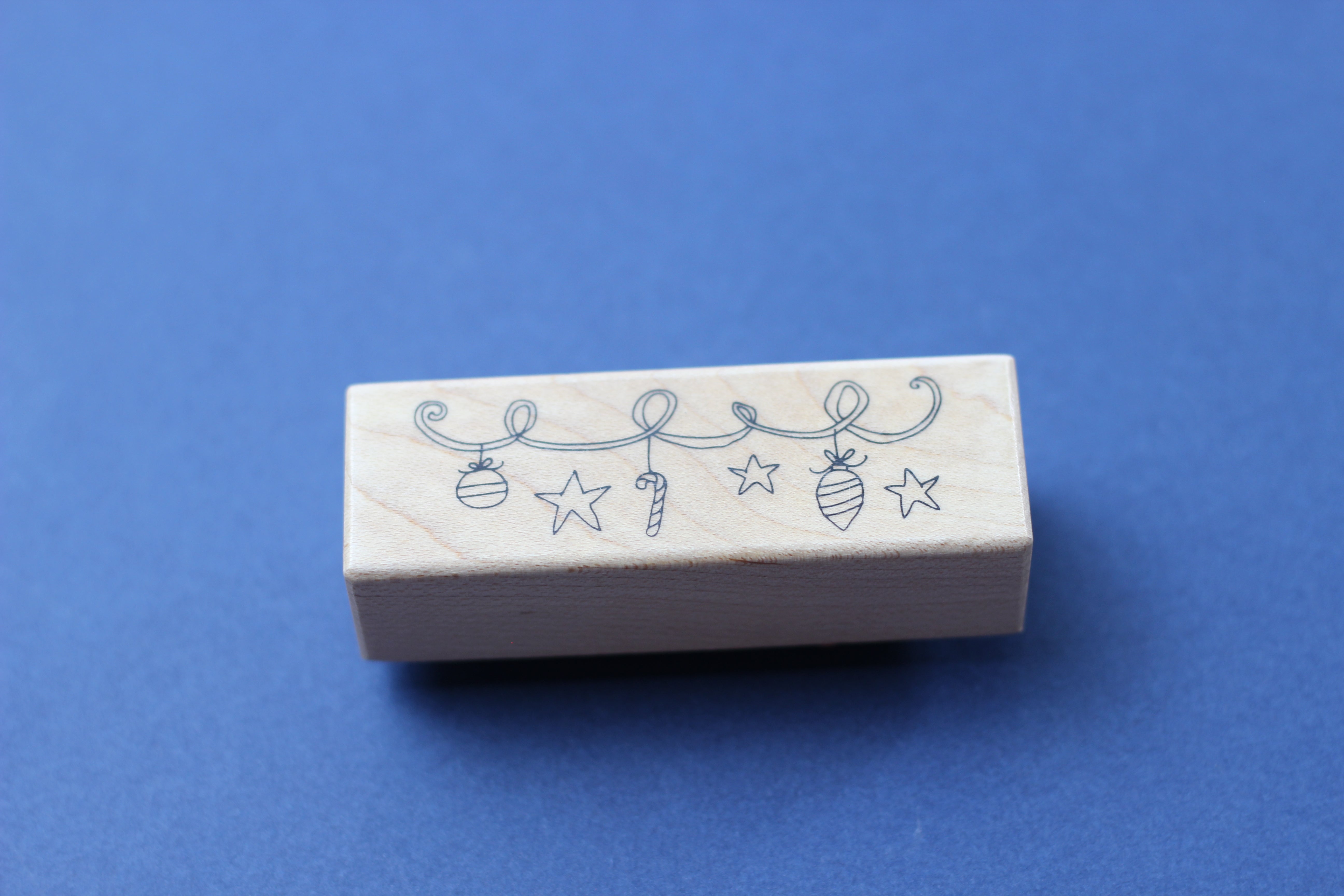 MICIA Wooden Rubber Stamp Christmas Decoration