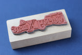 MICIA Wooden Rubber Stamp Merry X'Mas