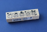 MICIA Wooden Rubber Stamp Pumpkin Carving