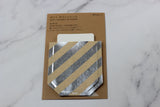 MD CH Gift Pocket Sticker Stripe Silver