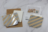 MD CH Gift Pocket Sticker Stripe Silver