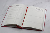 PLANNERD 6-Month Undated Planner - Cherry Red