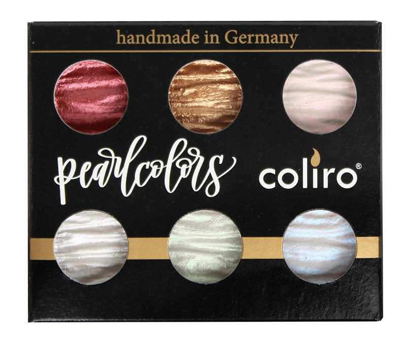 COLIRO FINETEC Pearl Color Set/6 Colors 23mm