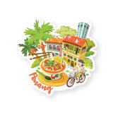 LOKA MADE Malaysia Shaped Postcard Discovery Penang