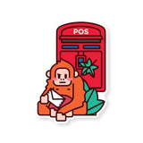 LOKA MADE Malaysia Shaped Postcard Swinging by to Say Hi