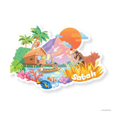 LOKA MADE Malaysia Shaped Postcard Set B