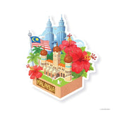 LOKA MADE Malaysia Shaped Postcard Set B