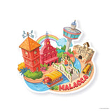 LOKA MADE Malaysia Shaped Postcard Set B