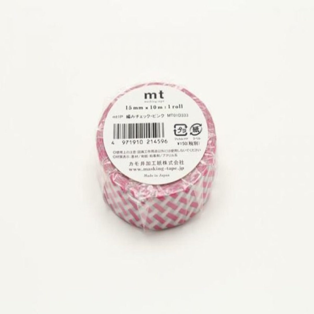 MT Deco Washi Tape Net Check Pink